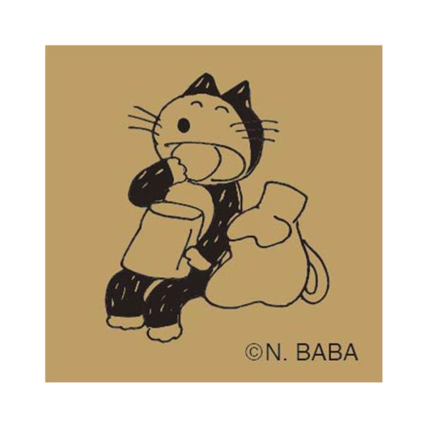 11ぴきのねこ 木製スタンプ ねこたべる ネコ 猫 馬場 のぼる グッズ
