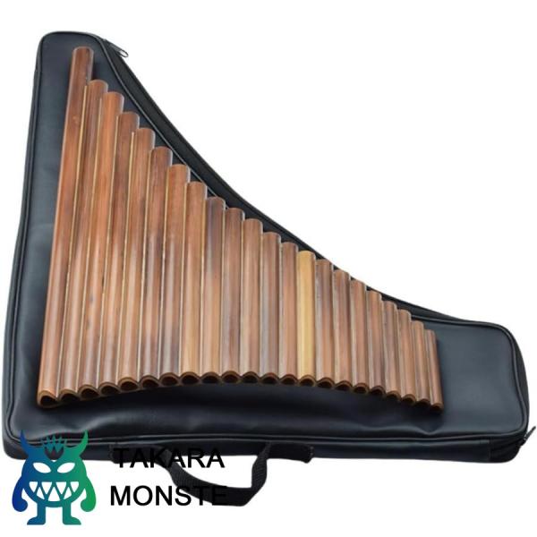 22本パイプパンパイプ、竹パンパイプ、民族楽器演奏パンパイプ、C/F/G調の楽器演奏フルート