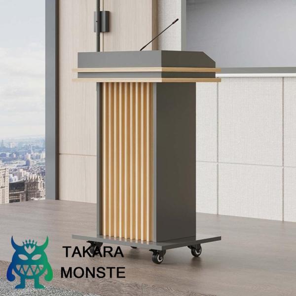 【立て式移動可能講演台】人間工学に基づいた立て式移動可能講演台は、座るから立ちまで高さも調整できます。 4つのキャスターにより、使用時にスムーズに移動できます。仕事でスピーチをするときの日常生活を満足させます。【大きな収納スペース】演台は十...