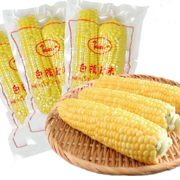 原材料/商品内容：白糯玉米原産国名：中国商品説明：茹でとうもろこし、焼きとうもろこし、バター焼きなど。一度生でそのままかぶりついてみるのもお勧めです