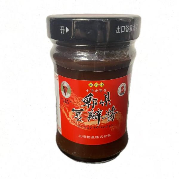 原材料/商品内容：ピー県豆瓣醤原産国名：中国商品説明：中国四川省特産の豆板醤。別名『黒豆板醤』とも言われ、中国でも最高級品として重用されています。本来豆板醤とは、ソラマメを発酵させ、香辛料と合わせて熟成させることによってできる味噌の一種なの...