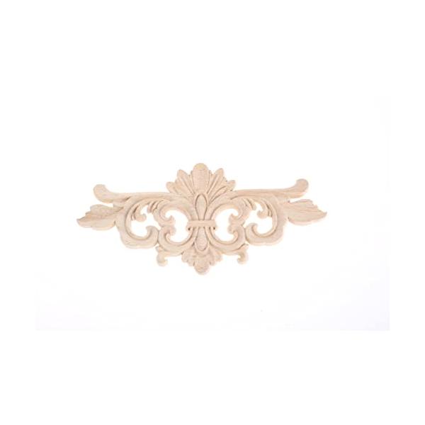 ※併売のため、在庫切れの際はご了承ください。発送委託により倉庫業者がお届けする場合がございます※材質：ウッド サイズ：約22x10cm カラー:写真のように絶妙な彫刻パターンが美しく、エレガントで、濃い古典的な味わい。家具アップリケは窓辺や...
