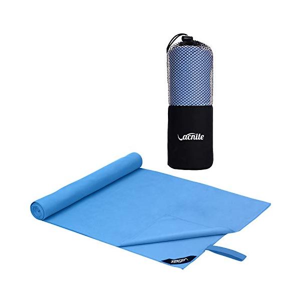 ※併売のため、在庫切れの際はご了承ください。発送委託により倉庫業者がお届けする場合がございます※【素材 サイズ】100%超極細繊維 サイズ:80*38cm 収納袋1枚 色:ブルー【超吸水 速乾】100%超極細繊維生地ですので、吸水率が強いで...