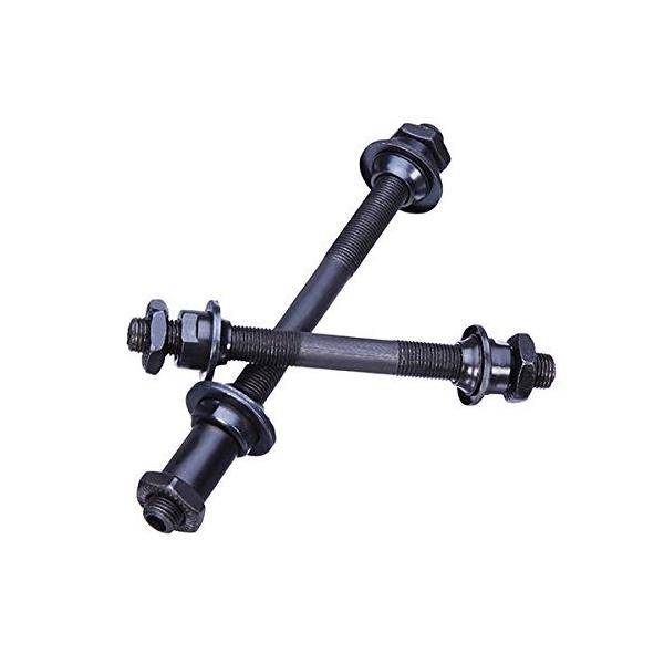 ※併売のため、在庫切れの際はご了承ください。発送委託により倉庫業者がお届けする場合がございます※前車軸の長さ：108mm後車軸の長さ：145mm<車軸径：9.5mm固体、耐久性に優れた中空アクスル、クイックリリース車軸に通常の自転車の...