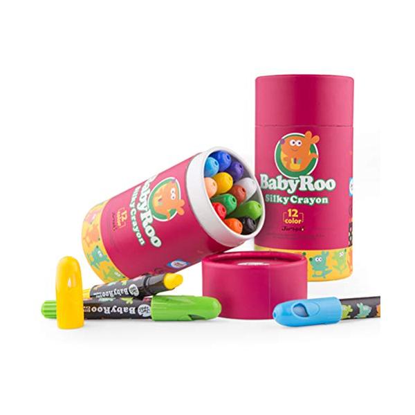 happykids 子供用 クレヨン 塗りやすい 折れない 水性 らくがき