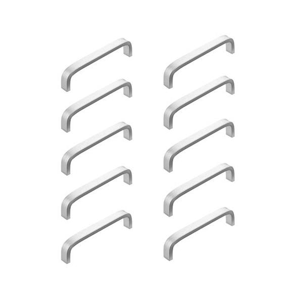 ※併売のため、在庫切れの際はご了承ください。発送委託により倉庫業者がお届けする場合がございます※【仕様】取っ手の素材：アルミ合金 カラー：シルバー サイズ：長さ：約101mm 幅：約10mm 穴間の距離：96mm 数量：10個【高品質】高品...