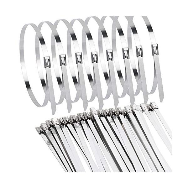 ※併売のため、在庫切れの際はご了承ください。発送委託により倉庫業者がお届けする場合がございます※40本でお得 パッケージ内容：ステンレス結束バンド×40本 サイズ：4.5mm×300ｍｍ 40本入りでコスパ抜群、耐候性も優れて、過酷な環境下...