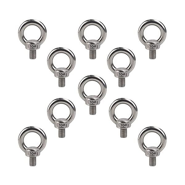 ※併売のため、在庫切れの際はご了承ください。発送委託により倉庫業者がお届けする場合がございます※【材質】材質は耐食性に優れ強靭な、ステンレスSUS304を使用しています。【規格】サイズ：M6×10Pcs；ネジ直径：6mm；ネジ長さ：12mm...