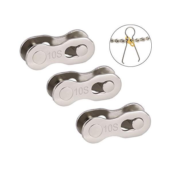 ※併売のため、在庫切れの際はご了承ください。発送委託により倉庫業者がお届けする場合がございます※3〜5回（最大）まで取付け・取り外しが可能になった、10S用ミッシングリンク。簡単に脱着可能なチェーンリンク。ロングライドやツーリングの際に持参...