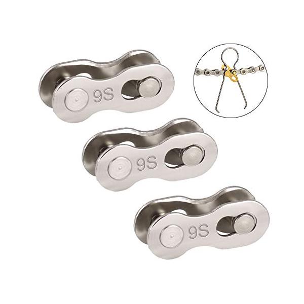 ※併売のため、在庫切れの際はご了承ください。発送委託により倉庫業者がお届けする場合がございます※3〜5回（最大）まで取付け・取り外しが可能になった、9S用ミッシングリンク。簡単に脱着可能なチェーンリンク。ロングライドやツーリングの際に持参さ...