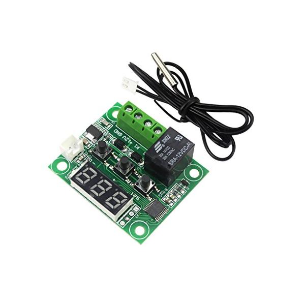 ※併売のため、在庫切れの際はご了承ください。発送委託により倉庫業者がお届けする場合がございます※温度範囲：-50〜110℃温度制御モード：ON/ OFFサイズ：48*40ミリメートル仕様モデル：W1209出力電圧：12V DC 出力電力：1...