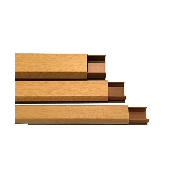 ※併売のため、在庫切れの際はご了承ください。発送委託により倉庫業者がお届けする場合がございます※原産国:日本木目調配線収納用モール固定用両面テープ付内寸:9mm×4.5mm長さ:1000mm