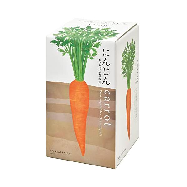 ※併売のため、在庫切れの際はご了承ください。発送委託により倉庫業者がお届けする場合がございます※商品サイズ:約10.3×10.3×18.8cmセット内容:ポット(PE),種,土,説明書×各１土がたっぷりと入る深鉢でつくる、根菜栽培セット根菜...