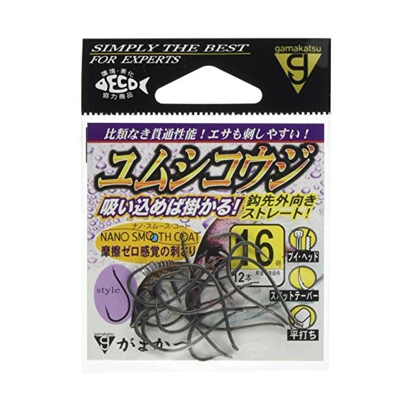 ※併売のため、在庫切れの際はご了承ください。発送委託により倉庫業者がお届けする場合がございます※主な対応魚種:キビレ チヌ スズキ マダイサイズ:16号入り数:12本針仕様:ナノスムースコート