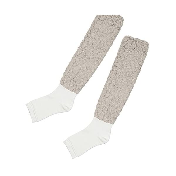 ※併売のため、在庫切れの際はご了承ください。発送委託により倉庫業者がお届けする場合がございます※素材：アクリル・シルク・ウール・ポリエステル・ポリウレタンひざ下まであるロングタイプ、かかと付き肌にあたる部分には吸・放湿性に優れたシルクを使用...