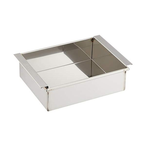 ※併売のため、在庫切れの際はご了承ください。発送委託により倉庫業者がお届けする場合がございます※サイズ:間口×奥行×高さ(mm)120×150×47重量:322g素材・材質:18-8 ステンレス原産国:日本