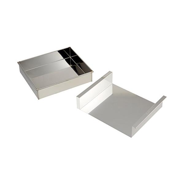 ※併売のため、在庫切れの際はご了承ください。発送委託により倉庫業者がお届けする場合がございます※サイズ:間口×奥行×高さ(mm)180×210×47重量:537g素材・材質:18-8 ステンレス原産国:日本