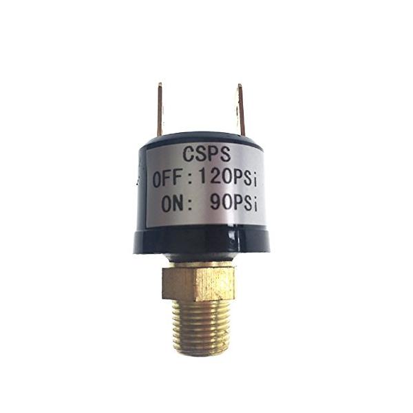 エアサス プレッシャー スイッチ 90-120PSi 1/8NPT ネジ エアホーン エアタンク（90-120PSi ）