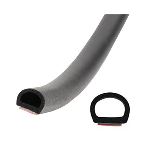 ※併売のため、在庫切れの際はご了承ください。発送委託により倉庫業者がお届けする場合がございます※車の隙間、ドアやトランクリームの気密　家屋の戸や窓枠の隙間にご使用ください。Ｄ型形状の汎用モールです。 D型小モール断面：高さ約10mm　幅約9...