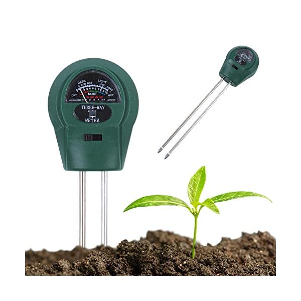 Cinnyi 壌測定器 酸度測定 PH テスターメーター 土壌測定メーター 約±0.25pH（20℃）±0.2pH 農家 農業 栽培 園地