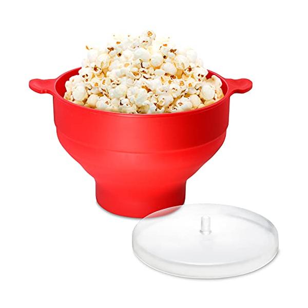 ※併売のため、在庫切れの際はご了承ください。発送委託により倉庫業者がお届けする場合がございます※?自宅で簡単に、出来立てアツアツのポップコーンが食べられます！?本体中央下部の計量カップ部分に、適量のコーンを入れて、付属のフタをのせたらレンジ...