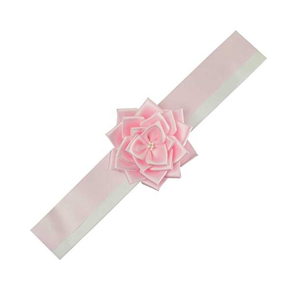 ※併売のため、在庫切れの際はご了承ください。発送委託により倉庫業者がお届けする場合がございます※ピンク色（もも色）　肖像額装飾用リボン花形リボン　大きさ　直径：110mmリボン軸　大きさ　長さ360mm　巾50mm取り付ける推奨額サイズ　四...