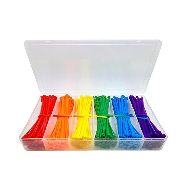 ※併売のため、在庫切れの際はご了承ください。発送委託により倉庫業者がお届けする場合がございます※【経済的】入数は600本で、長い時間で使えます。かなり経済的です。その600本結束バンドの中には、レッド、オレンジ、イエロー、グリーン、ブルー、...