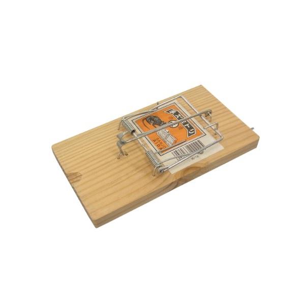 ※併売のため、在庫切れの際はご了承ください。発送委託により倉庫業者がお届けする場合がございます※特長:昔ながらのバネ付ネズミトリ。使用方法:バネをセットしてエサを付ける。仕様:木製台・金属バネサイズ:幅約100mmx奥行約180mmx高さ約...