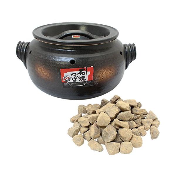 ※併売のため、在庫切れの際はご了承ください。発送委託により倉庫業者がお届けする場合がございます※本体サイズ:約23.5×27×14.5cm本体重量:約3kg素材・材質:耐熱陶器(萬古焼)原産国:日本セット内容:焼きいも鍋1個、小石(消毒済)...