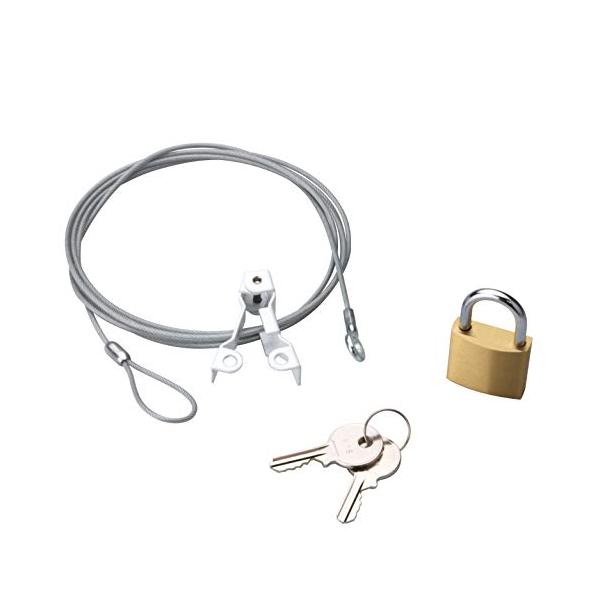 ※併売のため、在庫切れの際はご了承ください。発送委託により倉庫業者がお届けする場合がございます※ワイヤーで縛るだけなので、簡単に様々なタイプの液晶ディスプレイを盗難から守るセキュリティワイヤーロックです。施錠方法(1)セキュリティワイヤーを...