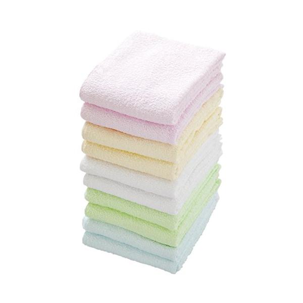 ※併売のため、在庫切れの際はご了承ください。発送委託により倉庫業者がお届けする場合がございます※【フェイスタオル10枚セット】サイズ:約34×80cm素材:綿100%生産国:中国重量:約62gカラー:ピンク、ブルー、グリーン、イエロー、ホワ...