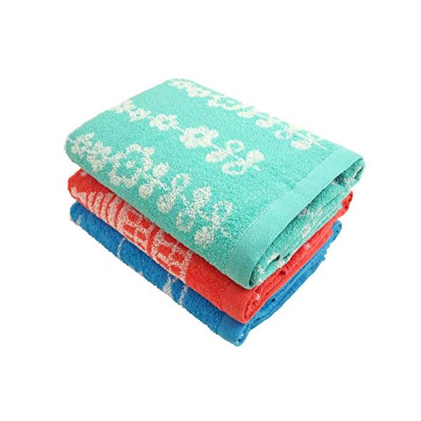 ※併売のため、在庫切れの際はご了承ください。発送委託により倉庫業者がお届けする場合がございます※【コンパクトバスタオル3枚セット】サイズ約50×100cm素材：綿100%約150ｇ【まいにち楽しく】その日の気分でまいにち楽しく使い分け。【あ...