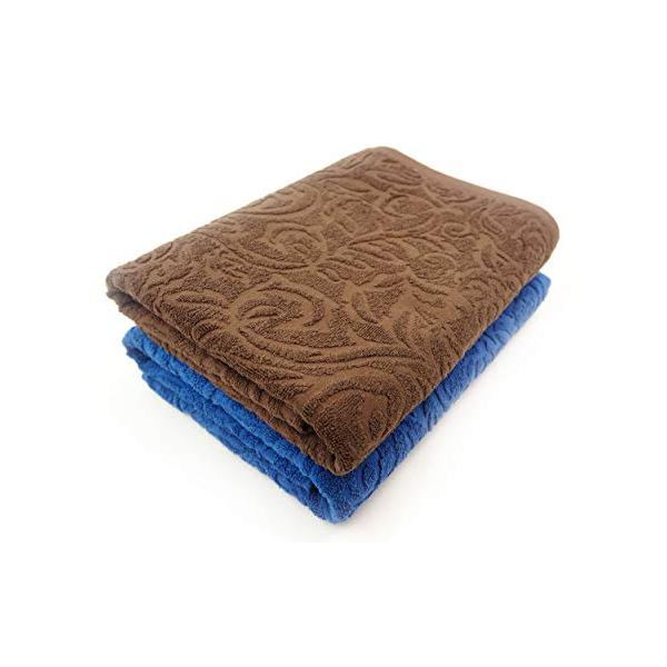 ※併売のため、在庫切れの際はご了承ください。発送委託により倉庫業者がお届けする場合がございます※【バスタオル2枚セット】サイズ:約60×120cm素材:綿100%生産国:ベトナム重量:約290gカラー:ネイビー、ブラウン(各1枚)【ホテルタ...