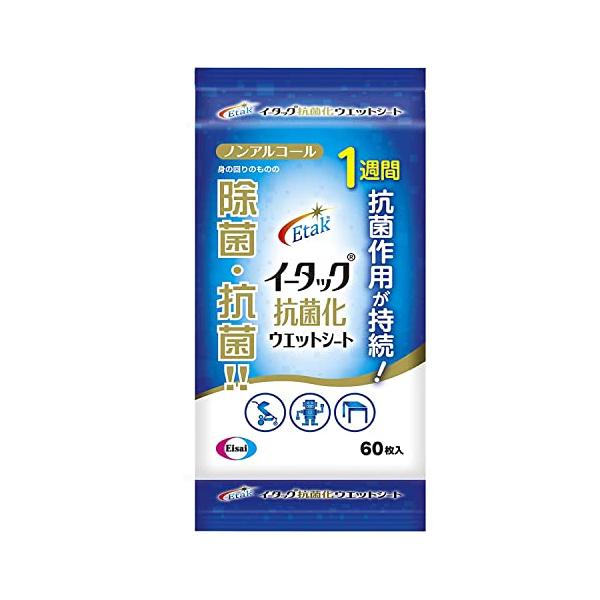 ※併売のため、在庫切れの際はご了承ください。発送委託により倉庫業者がお届けする場合がございます※商品サイズ (幅×奥行×高さ) :115mmX35mmX235mm内容量:60枚原産国:日本ブラント名: イータックメーカー名: エーザイ