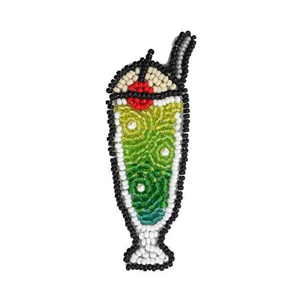 ※併売のため、在庫切れの際はご了承ください。発送委託により倉庫業者がお届けする場合がございます※品番:BFK-585仕様:ビーズキット制作時間:約300分色・柄:しゅわしゅわクリームソーダセット内容:ビーズ、パール、金具類、布類、糸、針、芯...