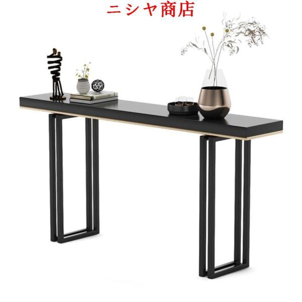 【高品質の構造】この多機能玄関テーブルは、い大理石板と高品質の金属フレームでできており、と耐久性の高い構造を作成し、とても高い安定性を確保します。スリムでおしゃれなコンソールテーブル！他にない温かみと質感が楽しめます。【おしゃれな大理石製の...