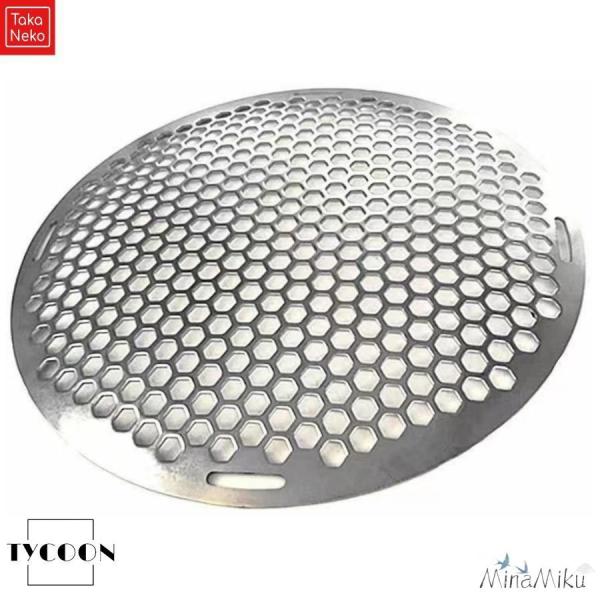 材 質:304食品レベルステンレス製。一体成型。仕様：直径15cm、18cm、20cm、24cm、26cm、30cm、33cm、38cm、40cm、45cm、50cm、55cm、60cm 。これらのグリルマットは、高品質の耐熱ステンレス鋼素...