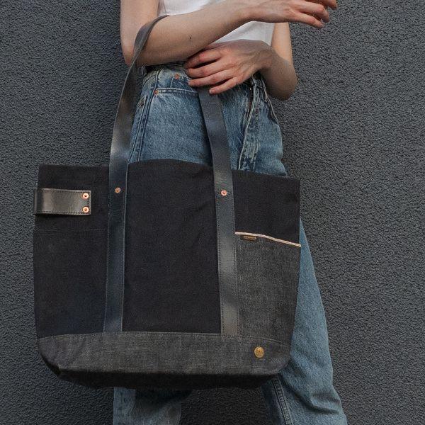 Hill's Side House×J.W.Davis 防水帆布トートバッグ キャンバス Hill's Side House×J.W.Davis 防水帆布トートバッグ キャンバス