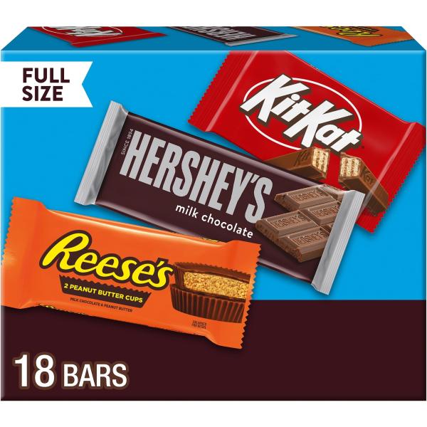 HERSHEY'S, KIT KAT &amp; REESE'S ミルクチョコレート バラエティボックス 18個