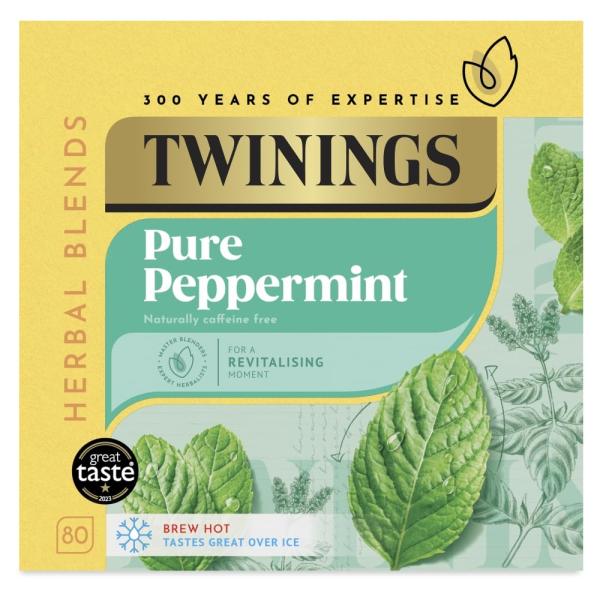 Twinings Pure Peppermint Tea 80 Bag (order 4 for trade outer) / トワイニングピュアペパ