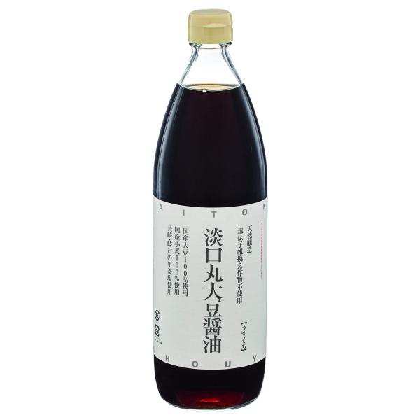 大徳醤油 淡口丸大豆醤油 900ml