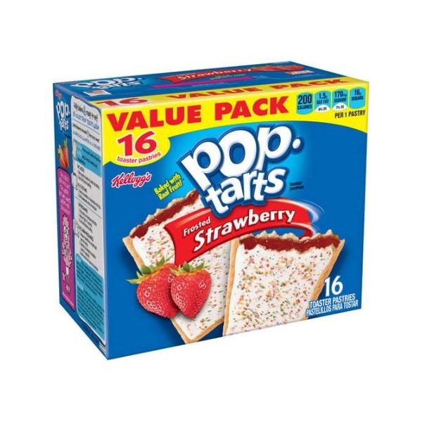 Kellogg's Pop-Tart ケロッグフロストストロベリーポップタルト16 枚入り 並行輸入品