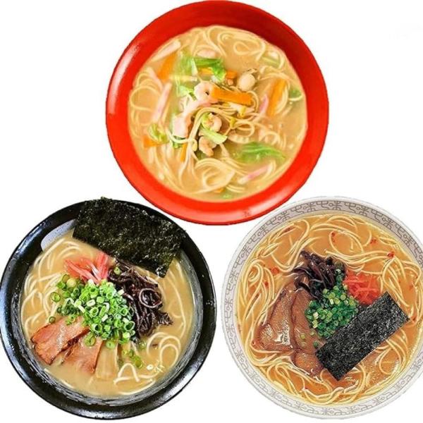 とんこつラーメン3種 食べ比べセット(8人前) 博多風あっさり(とんこつ)4、久留米風醤油豚骨(九州男児)2、ピリ辛(とんこつ先生)2 [乾麺 スープ