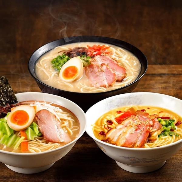 【選べる麺の種類】とんこつラーメン3種 食べ比べセット(6人前) 博多風あっさり(トンコツ)2、久留米風醤油豚骨(九州男児)2、ピリ辛(豚骨先生)2