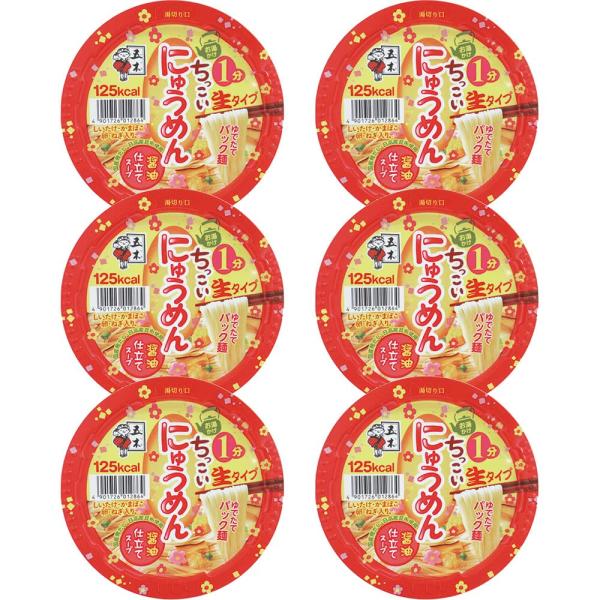 五木食品 ちっこいにゅうめん醤油仕立て 90g×6個(常温保存商品)(生タイプ即席?)