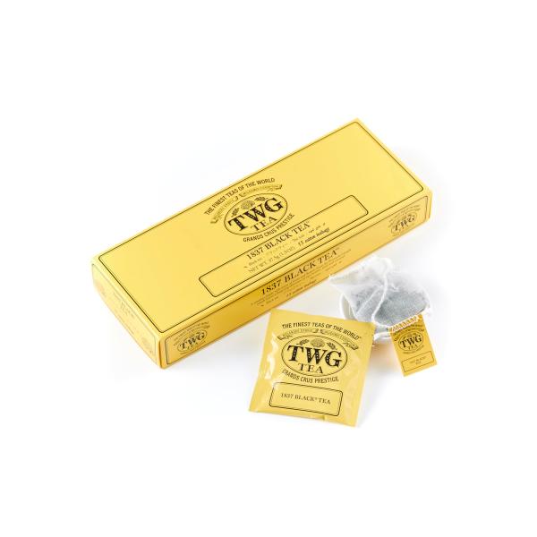 【TWG Tea】高級紅茶 1837 Black Tea｜ティーバッグ 個包装｜ギフト・贈り物に最適（2.5g×15個）｜お中元・夏ギフト