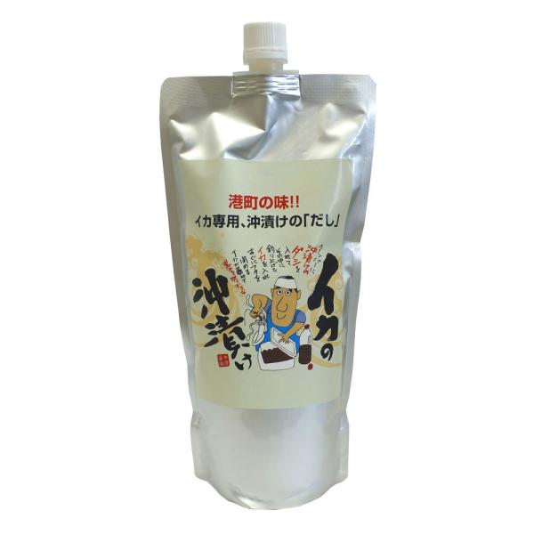 【NAKAHARA/中原醤油店】イカの沖漬け醤油 700ml 420096 しょうゆ だし調味料 イカ釣り パウチタイプ
