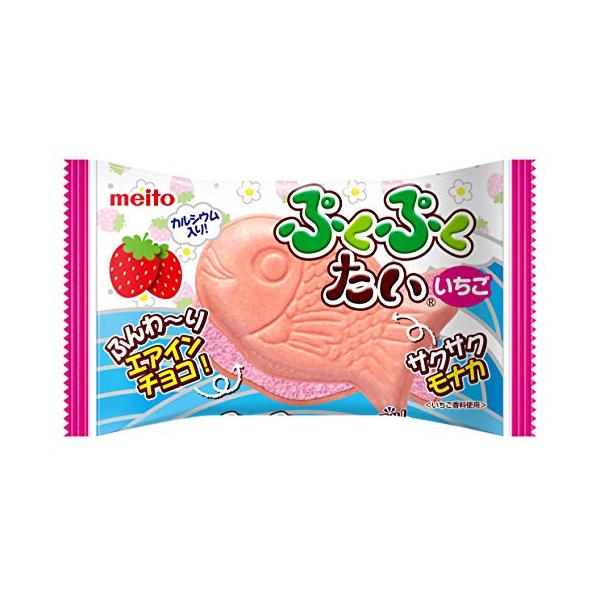 名糖産業 ぷくぷくたいいちご エアインチョコ 1個×10袋