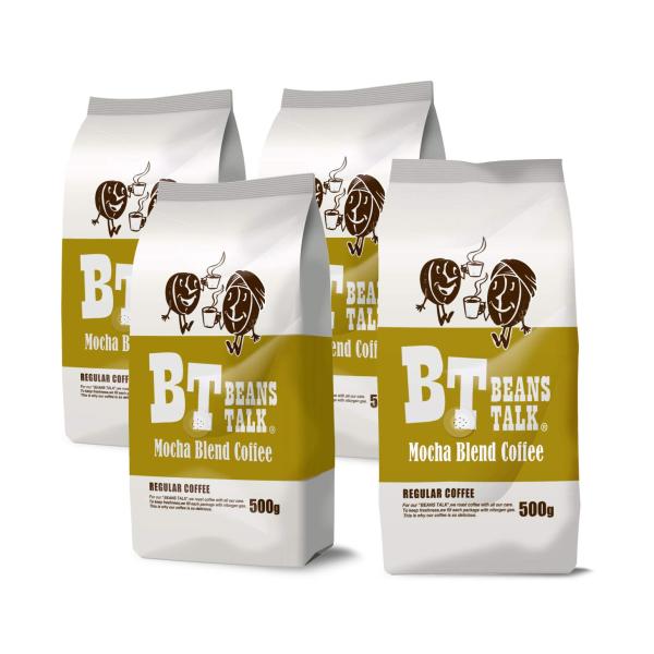 ビーンズ トーク モカブレンド コーヒー豆 2kg (500g×4) (豆のまま) モカコーヒー アラビカ 100％