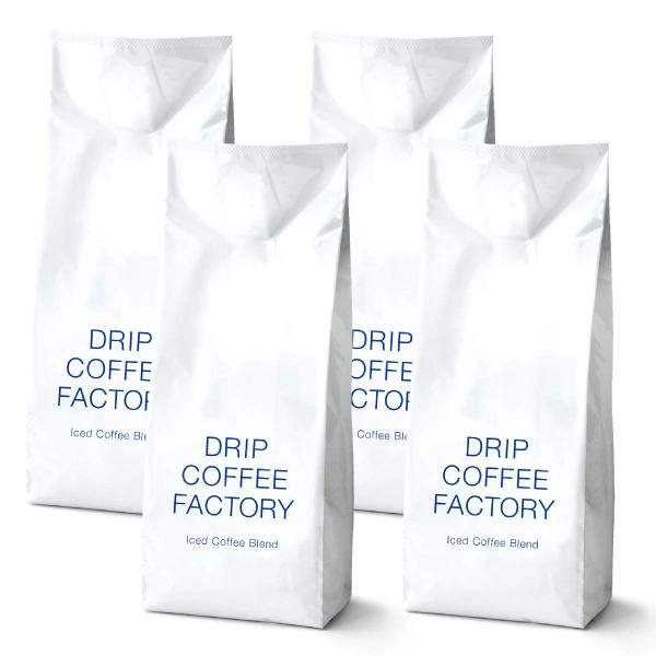 ドリップコーヒーファクトリー アイス コーヒー ブレンド 2kgアイスコーヒー 粉 中挽き 2kg 500g × 4袋